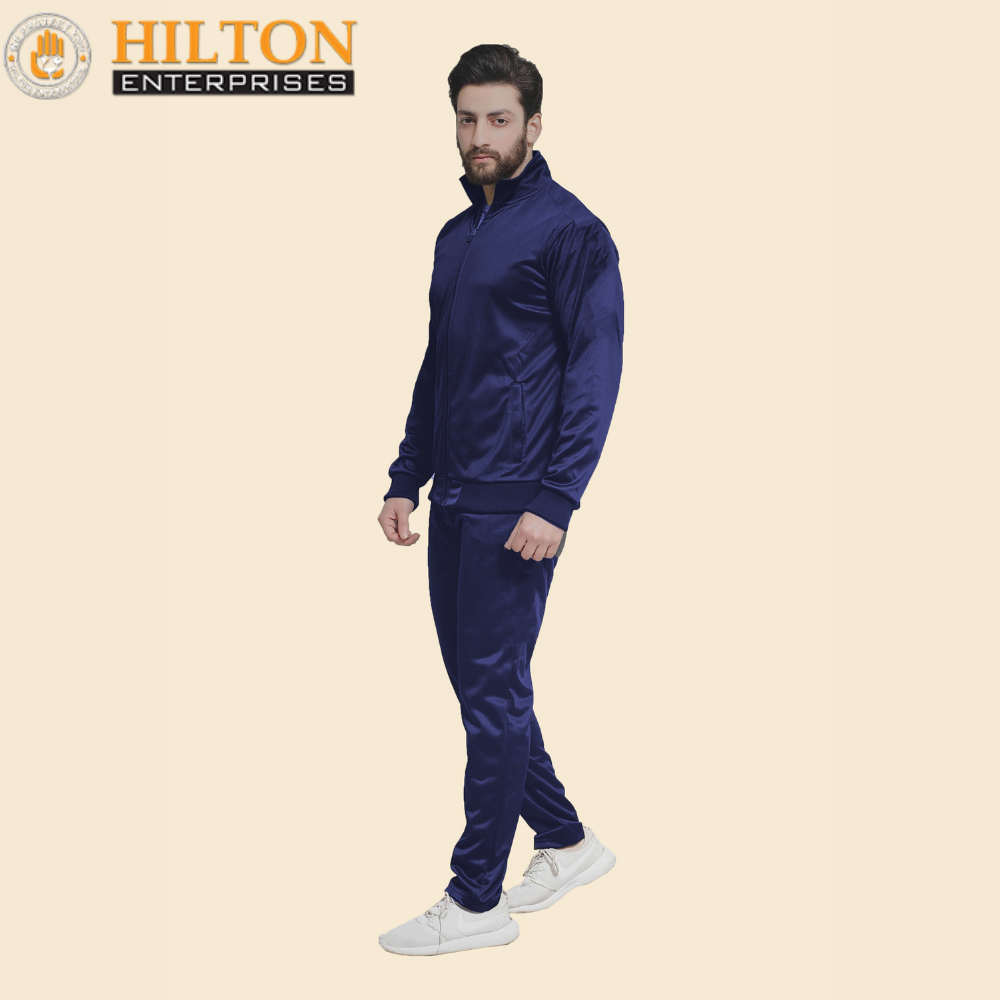 hilton enterprises blue suit